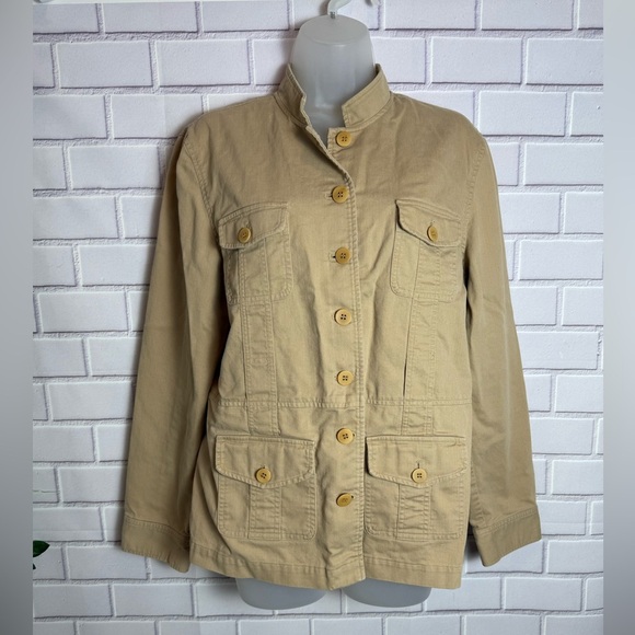 JONES NEW YORK Sport Women's Tan Button-Up Jacket/size L - Picture 2 of 12